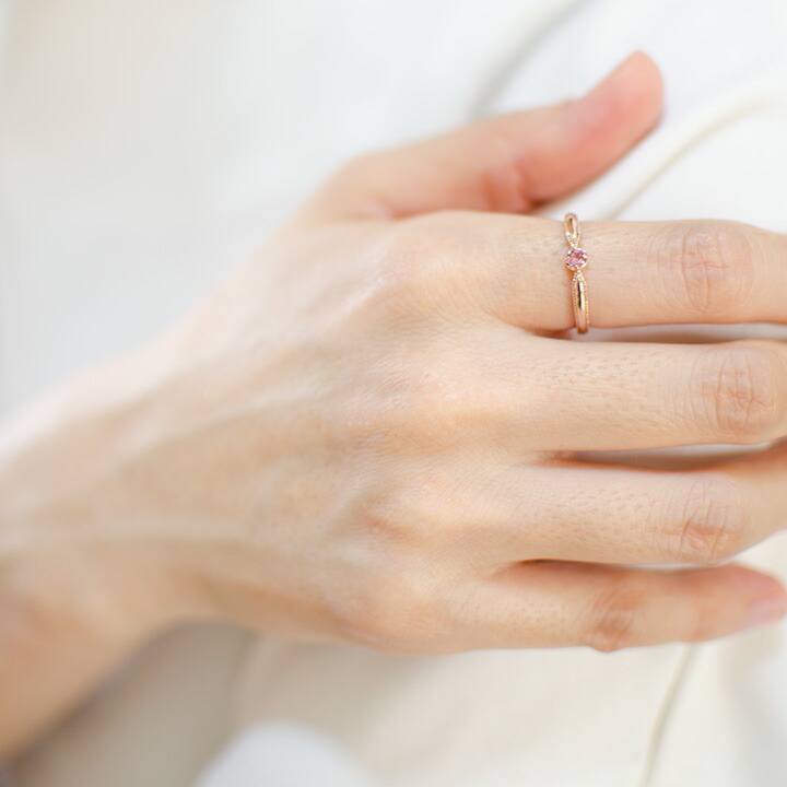 umu -アム- FINE JEWELRY STUIDIOピンクトルマリン リング 「nastro」rg1391_i3.jpg