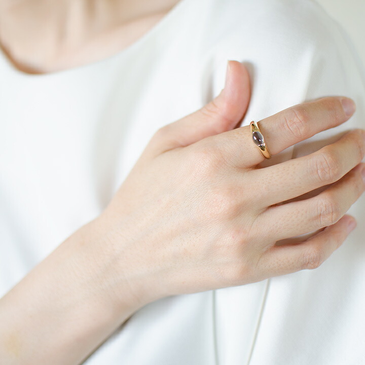 umu -アム- FINE JEWELRY STUIDIOシリマナイトキャッツアイ リング 「aerino」rg1395_i3.jpg