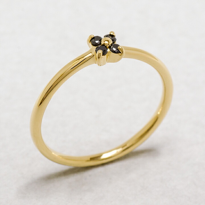 umu -アム- FINE JEWELRY STUIDIOブラックダイヤモンド フラワーモチーフ リング 「arte」rg1397_kanban2.jpg