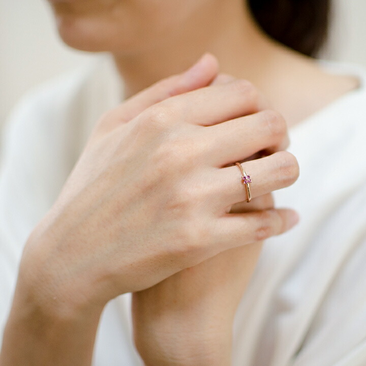 umu -アム- FINE JEWELRY STUIDIOロードライトガーネット フラワーモチーフ リング 「arte」rg1398_i2.jpg