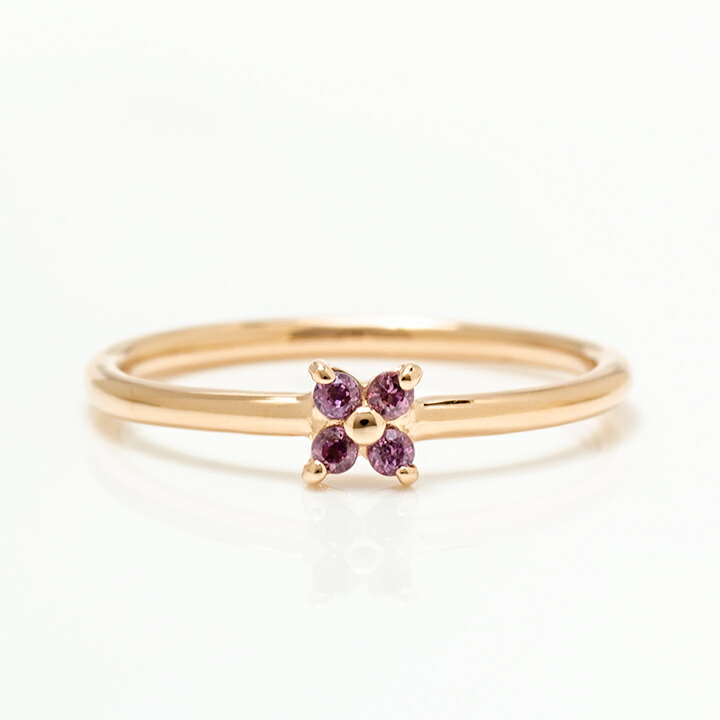 umu -アム- FINE JEWELRY STUIDIOロードライトガーネット フラワーモチーフ リング 「arte」rg1398_m.jpg