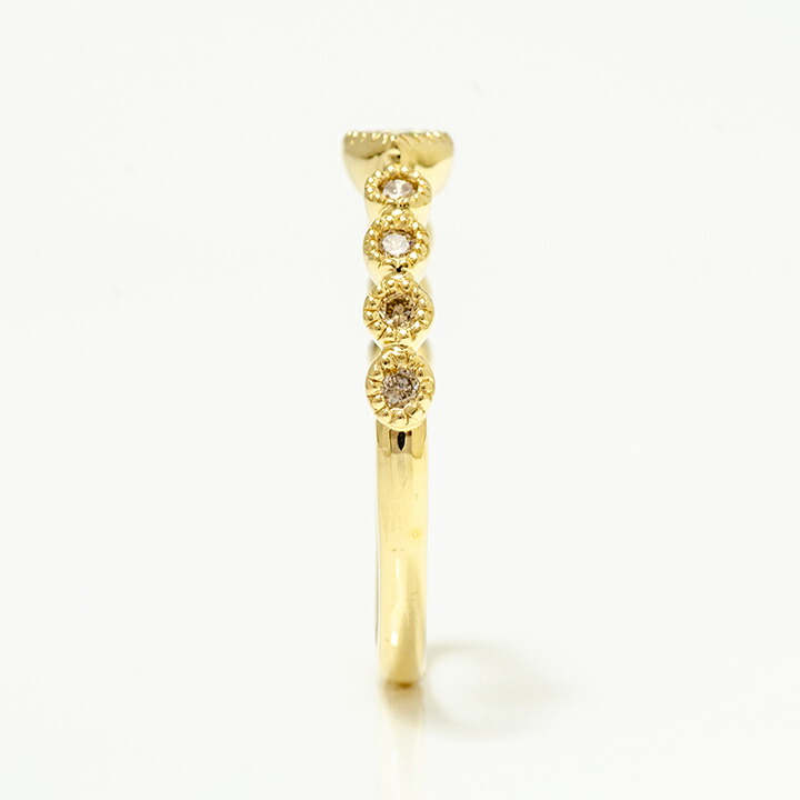 umu -アム- FINE JEWELRY STUIDIOマーキス ペリドット ダイヤモンド リングrg1402_y.jpg