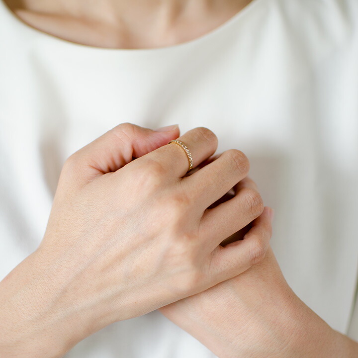 umu -アム- FINE JEWELRY STUIDIOブラウンダイヤモンド 0.22ct エタニティリングrg1404_i2.jpg