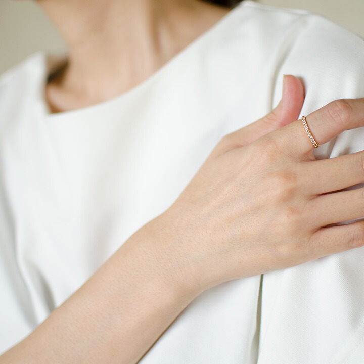 umu -アム- FINE JEWELRY STUIDIOブラウンダイヤモンド 0.22ct エタニティリングrg1404_i3.jpg