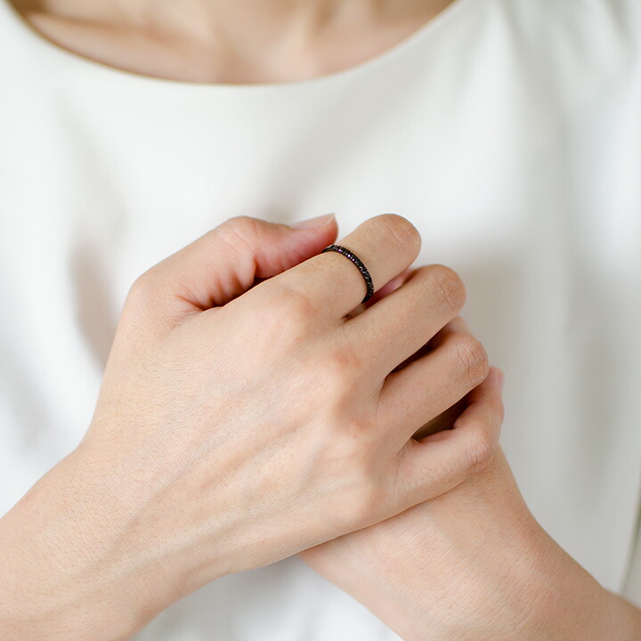 umu -アム- FINE JEWELRY STUIDIOブラックダイヤモンド エタニティリングrg1405_i2.jpg