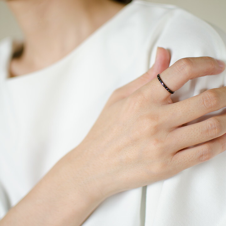 umu -アム- FINE JEWELRY STUIDIOブラックダイヤモンド エタニティリングrg1405_i3.jpg