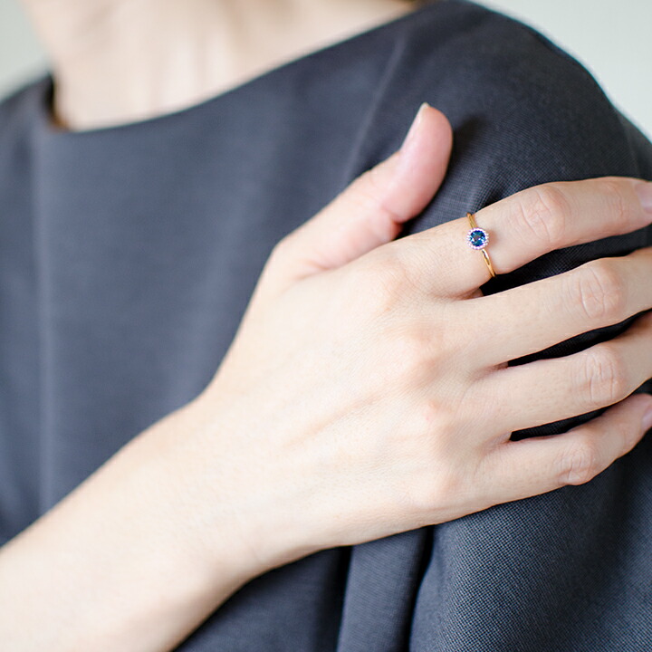 umu -アム- FINE JEWELRY STUIDIOロンドンブルートパーズ リング 「figaro」rg1408_i3.jpg
