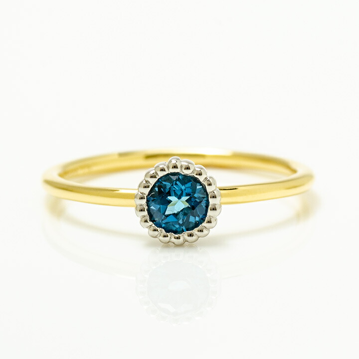 umu -アム- FINE JEWELRY STUIDIOロンドンブルートパーズ リング 「figaro」rg1408_m.jpg