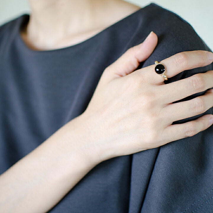umu -アム- FINE JEWELRY STUIDIOオニキス リングrg1412_i3.jpg
