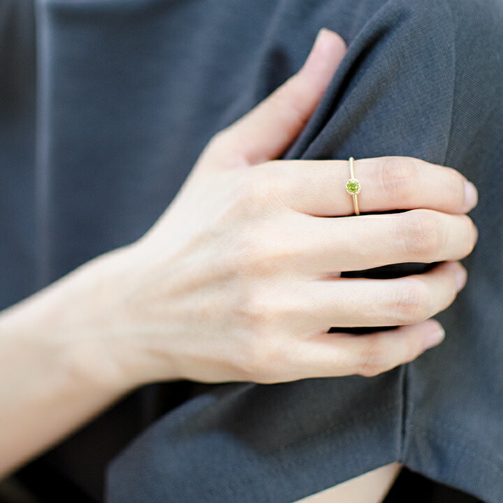 umu -アム- FINE JEWELRY STUIDIOペリドット リング 「levita」rg1415_i3.jpg