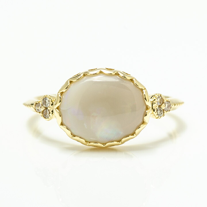 umu -アム- FINE JEWELRY STUIDIOホワイトオパール ダイヤモンド リングrg1420_m.jpg