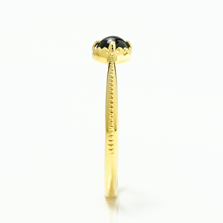 umu -アム- FINE JEWELRY STUIDIOカボション オニキス リング 「amaretto」rg1426_y.jpg
