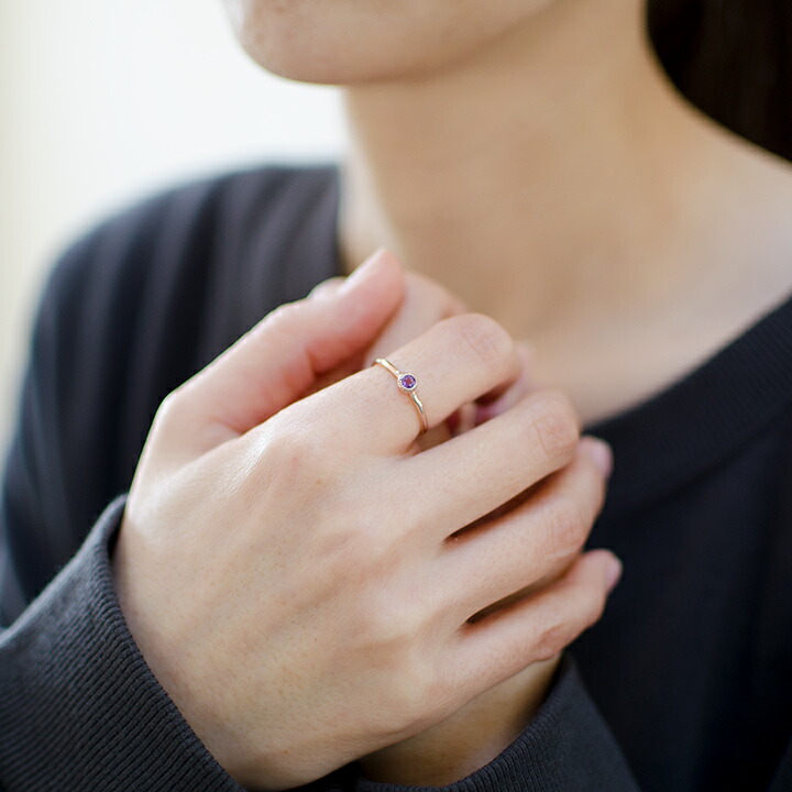 umu -アム- FINE JEWELRY STUIDIOアメシスト リング 「pupo」rg1427_i2.jpg