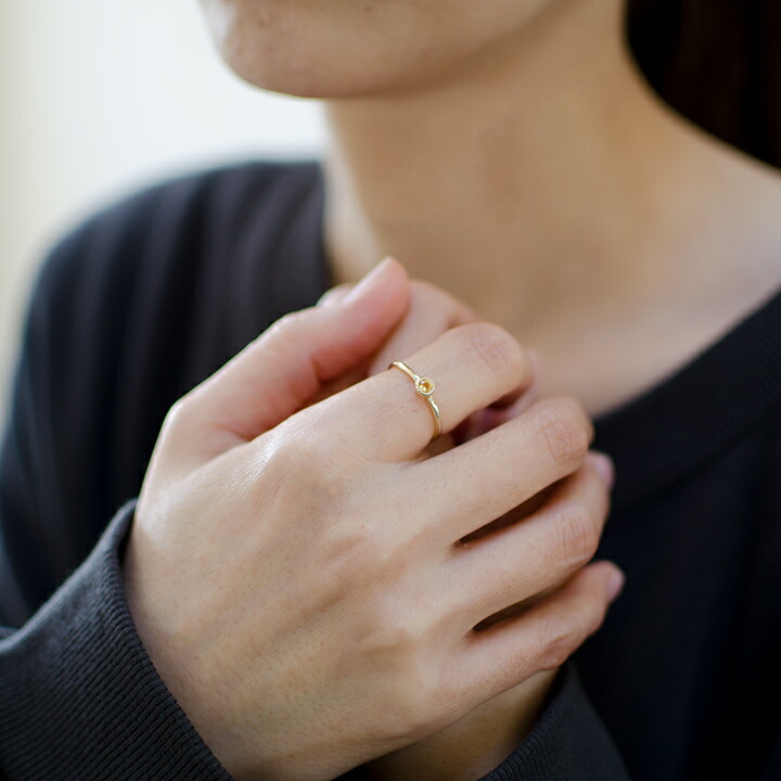 umu -アム- FINE JEWELRY STUIDIOシトリン リング 「pupo」rg1428_i2.jpg