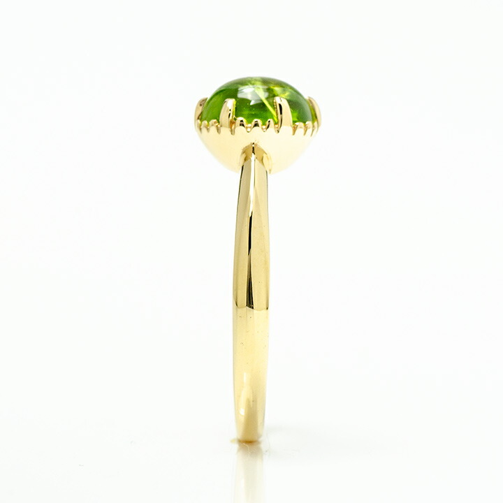 umu -アム- FINE JEWELRY STUIDIOカボション ペリドット リングrg1437_y.jpg