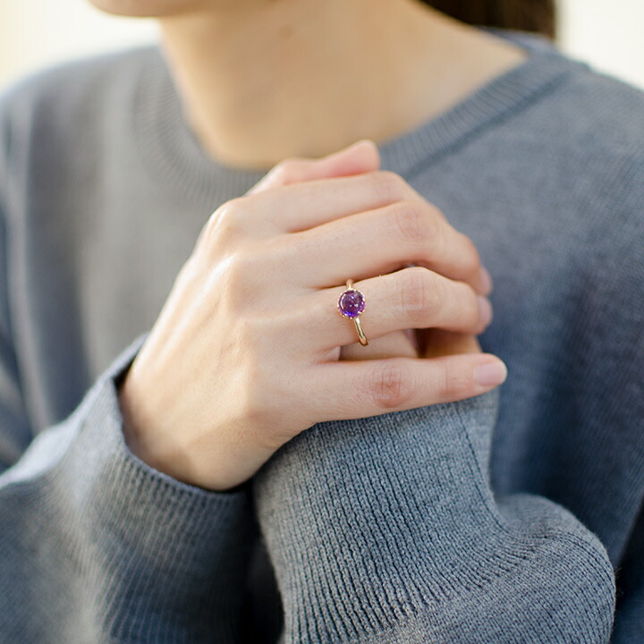 umu -アム- FINE JEWELRY STUIDIOカボション アメシスト リングrg1438_i2.jpg