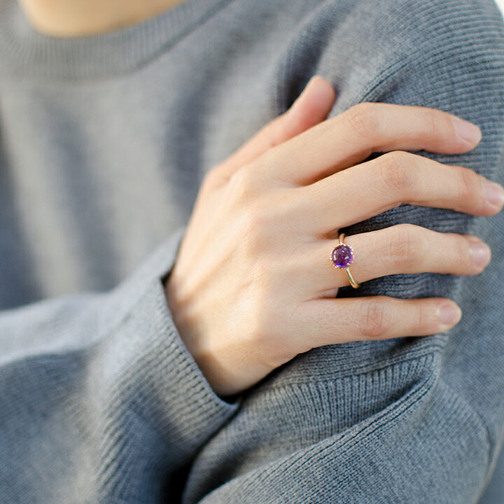 umu -アム- FINE JEWELRY STUIDIOカボション アメシスト リングrg1438_i3.jpg