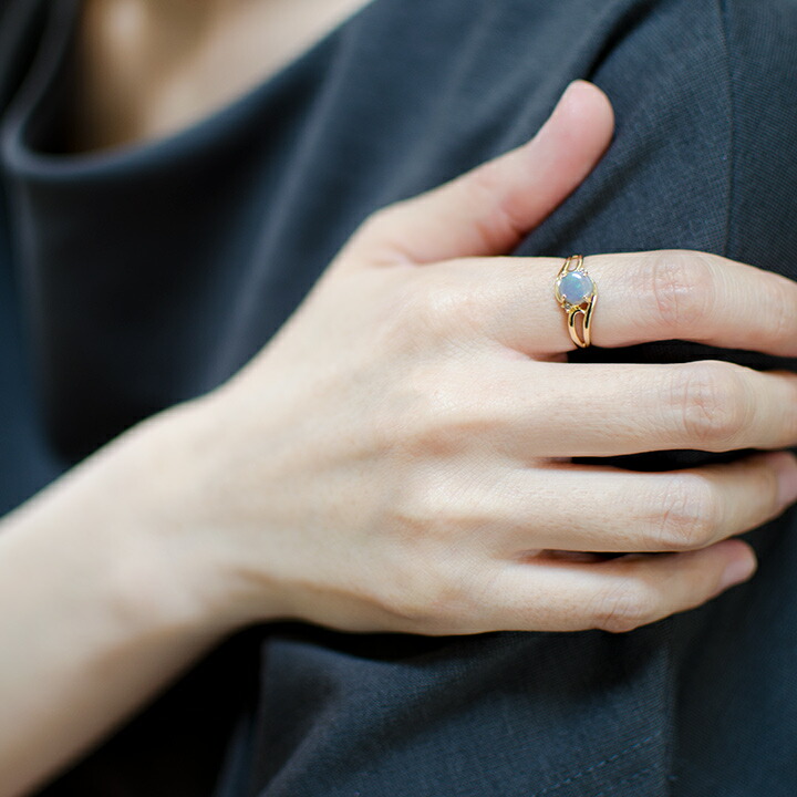 umu -アム- FINE JEWELRY STUIDIOブラックオパール ダイヤモンド リングrg1441_i3.jpg