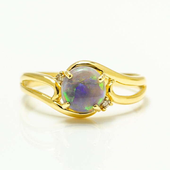 umu -アム- FINE JEWELRY STUIDIOブラックオパール ダイヤモンド リングrg1441_m.jpg