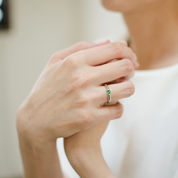 umu -アム- FINE JEWELRY STUIDIOグリーンガーネット リングrg1442_i2.jpg
