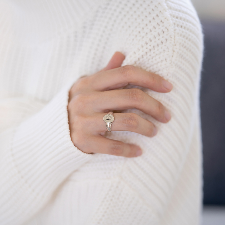 umu -アム- FINE JEWELRY STUIDIOSV925 イニシャル シグネット リングrg1449_12.jpg