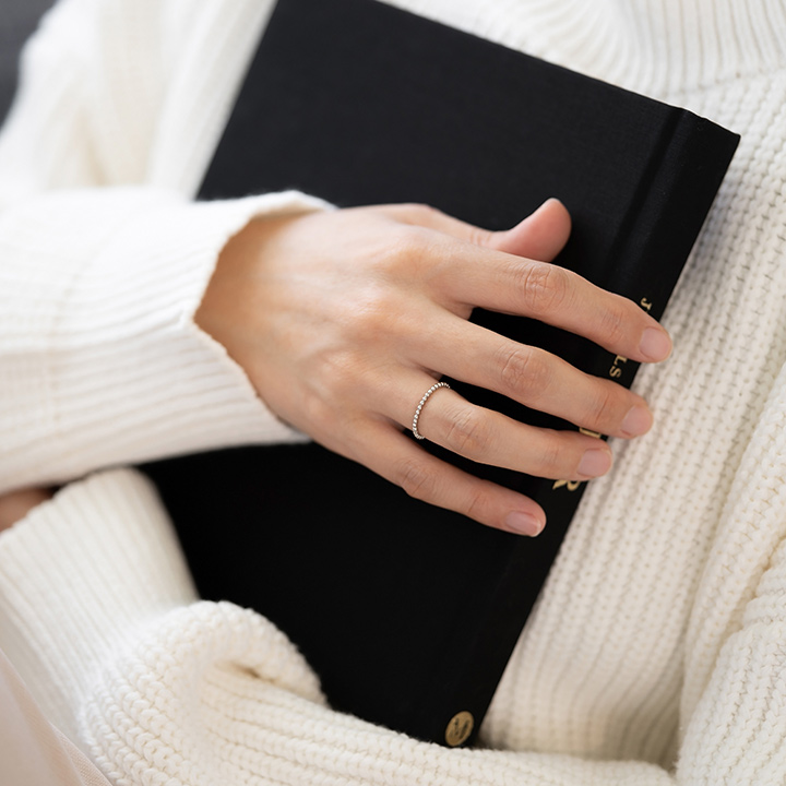 umu -アム- FINE JEWELRY STUIDIOコーディネート リング ドットrg1455_8.jpg