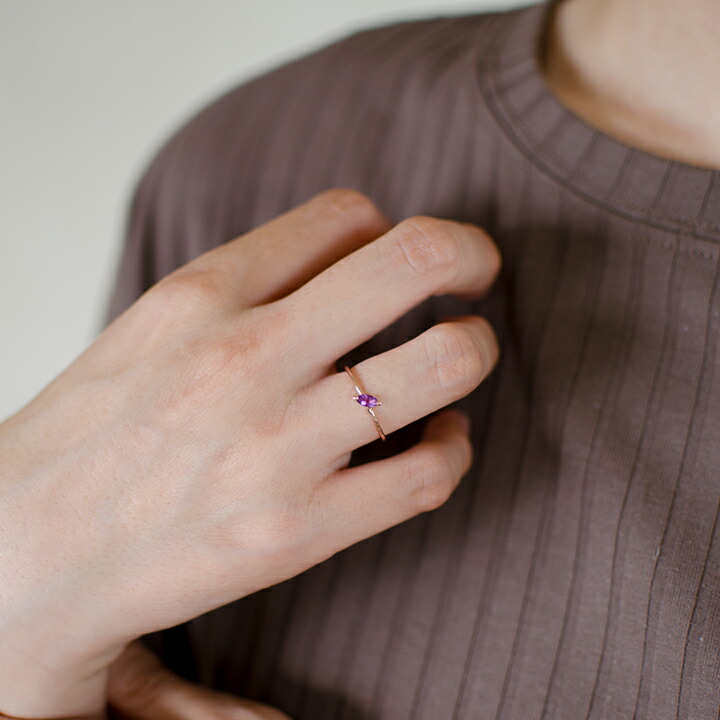 umu -アム- FINE JEWELRY STUIDIOマーキス アメシスト リング 「minuto」rg1458_i3.jpg