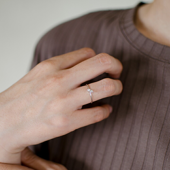 umu -アム- FINE JEWELRY STUIDIOマーキス ホワイトサファイア リング 「minuto」rg1460_i3.jpg