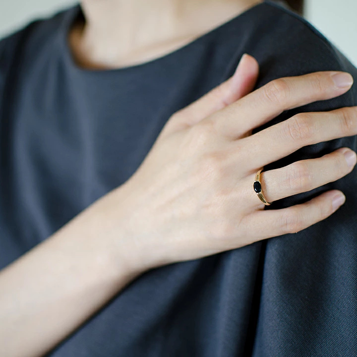umu -アム- FINE JEWELRY STUIDIOK10 オニキス リングrg1463_i3.jpg