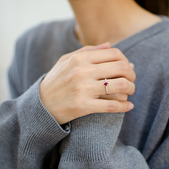 umu -アム- FINE JEWELRY STUIDIOルビー ダイヤモンド リングrg1465_i2.jpg