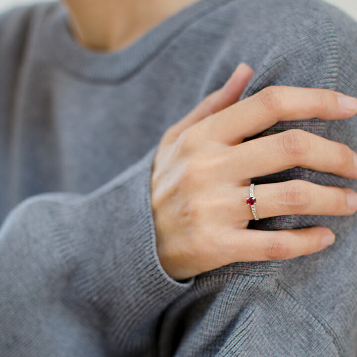 umu -アム- FINE JEWELRY STUIDIOルビー ダイヤモンド リングrg1465_i3.jpg