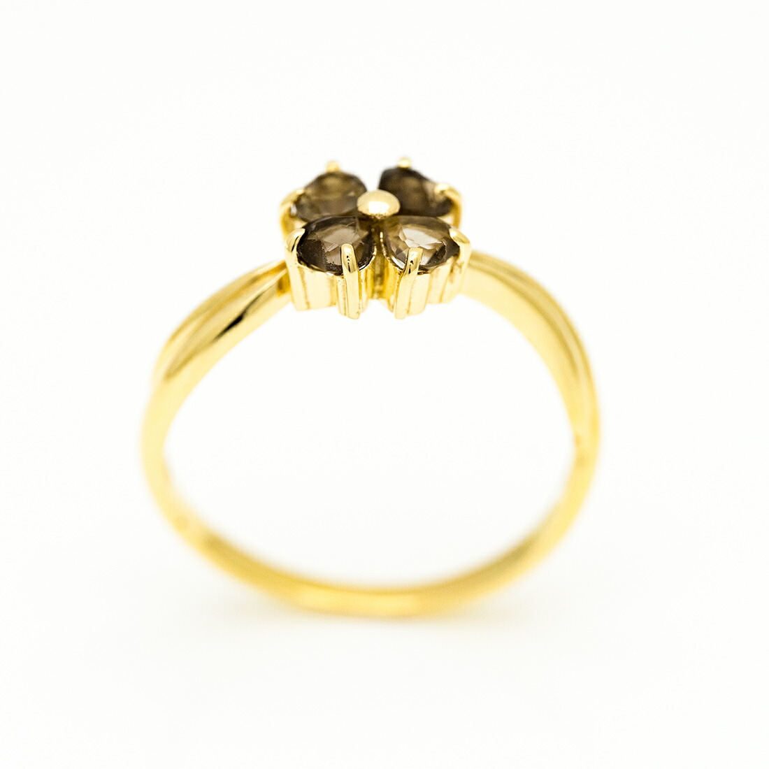 umu -アム- FINE JEWELRY STUIDIOスモーキークォーツ クローバーモチーフ リングrg1470_s.jpg