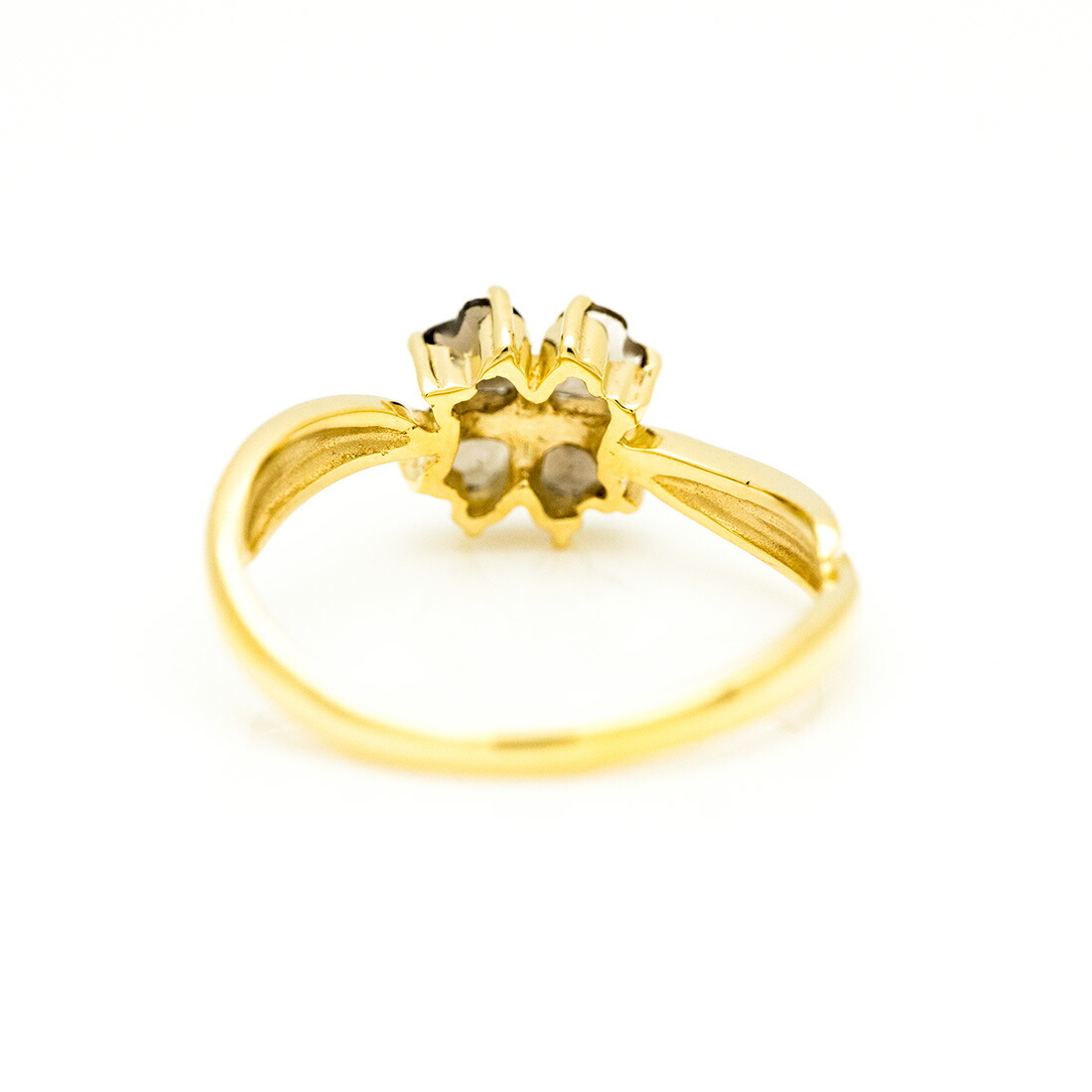 umu -アム- FINE JEWELRY STUIDIOスモーキークォーツ クローバーモチーフ リングrg1470_u.jpg