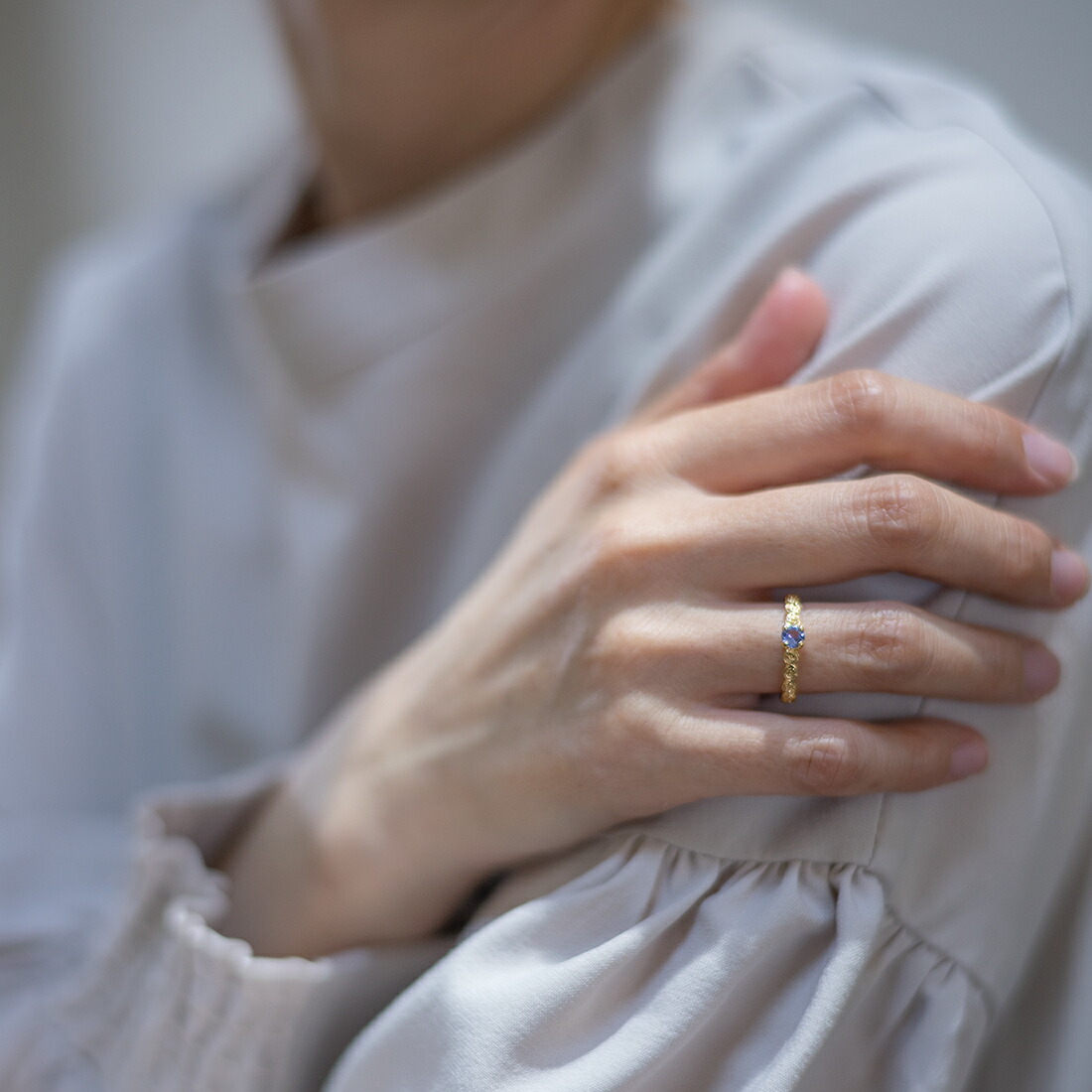 umu -アム- FINE JEWELRY STUIDIOタンザナイト バラモチーフ リング 「rosa」rg1473_i3.jpg