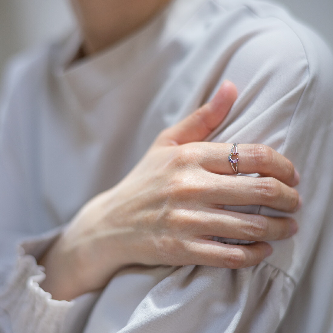 umu -アム- FINE JEWELRY STUIDIOレインボーカラー リング 「fortuna」rg1474_i3.jpg