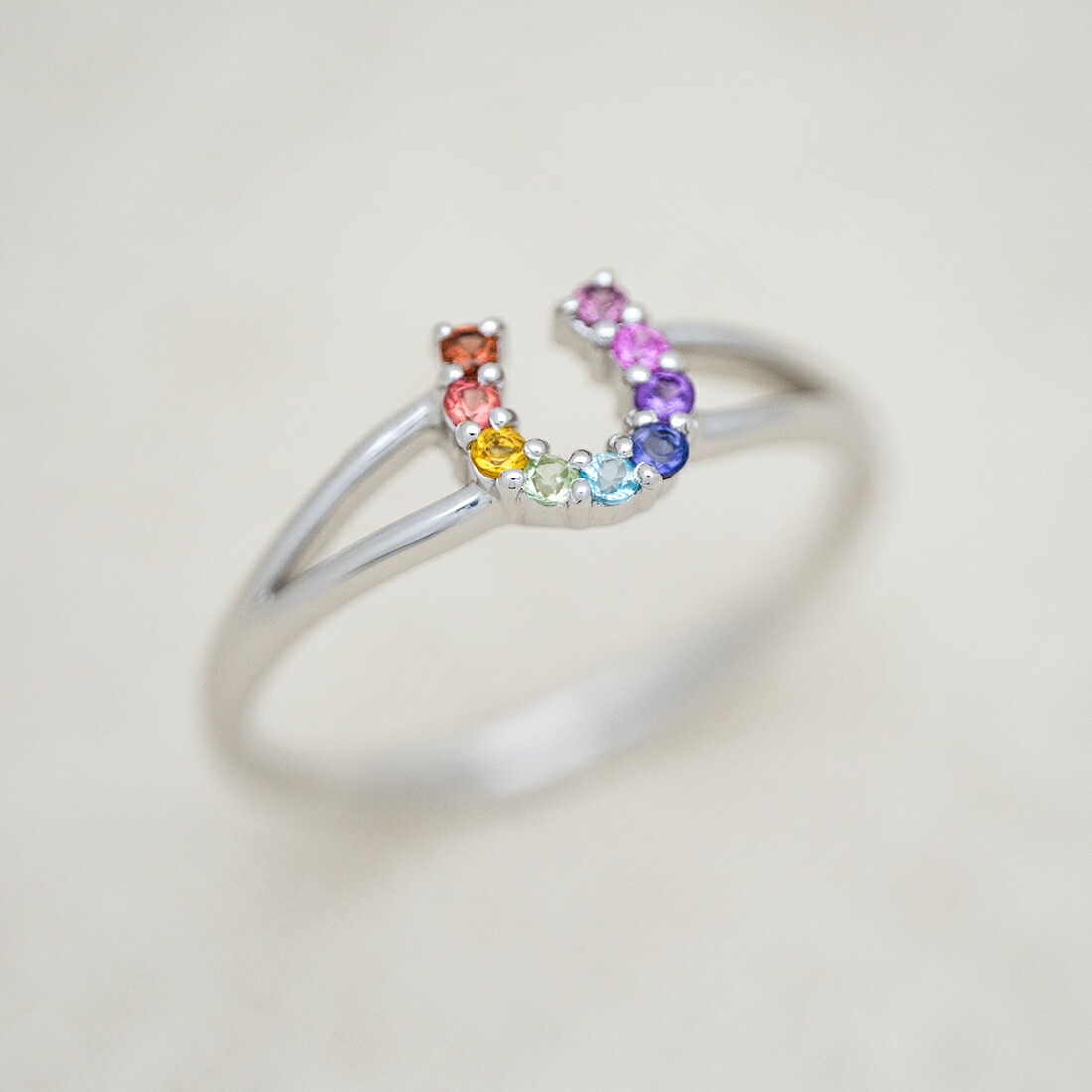umu -アム- FINE JEWELRY STUIDIOレインボーカラー リング 「fortuna」rg1474_kanban2.jpg