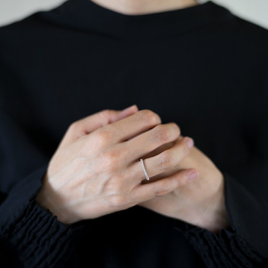 umu -アム- FINE JEWELRY STUIDIOホワイトサファイア エタニティリング 「fila」rg1479_i2.jpg