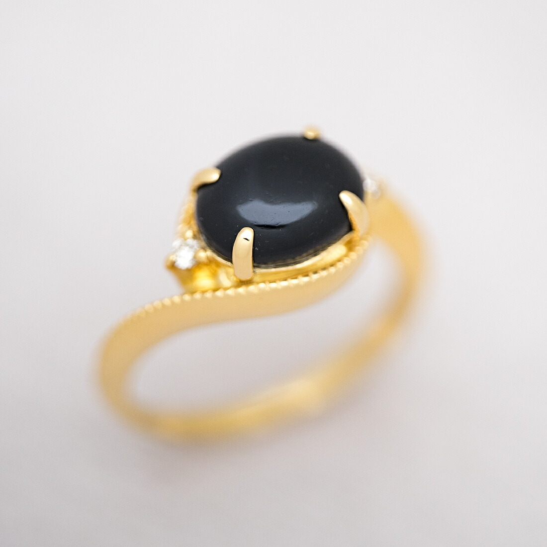 umu -アム- FINE JEWELRY STUIDIOオニキス ダイヤモンド リング 「pristino」rg1480_kanban2.jpg
