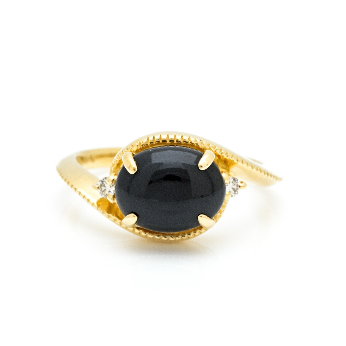 umu -アム- FINE JEWELRY STUIDIOオニキス ダイヤモンド リング 「pristino」rg1480_m.jpg