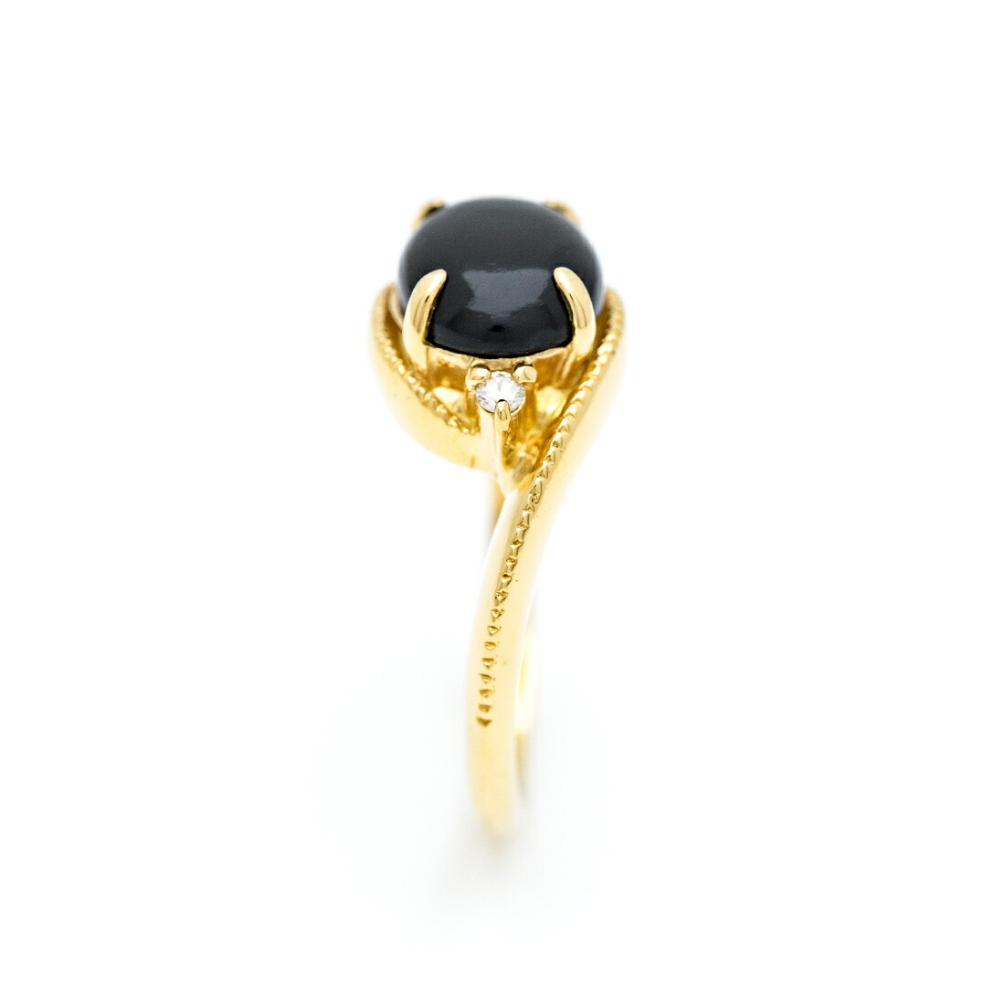 umu -アム- FINE JEWELRY STUIDIOオニキス ダイヤモンド リング 「pristino」rg1480_y.jpg