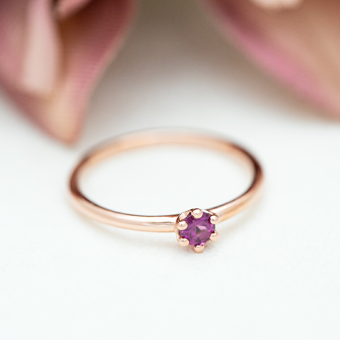 umu -アム- FINE JEWELRY STUIDIOロードライトガーネット ミルククラウン リングrg1489_1.jpg