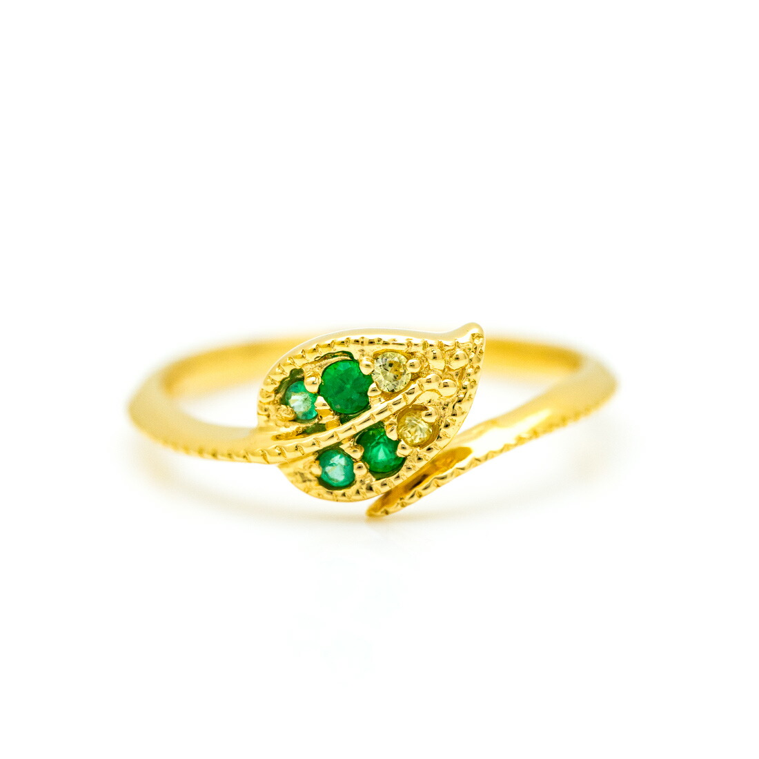 umu -アム- FINE JEWELRY STUIDIOグラデーション リーフモチーフ リング 「cimolo」rg1492_m.jpg