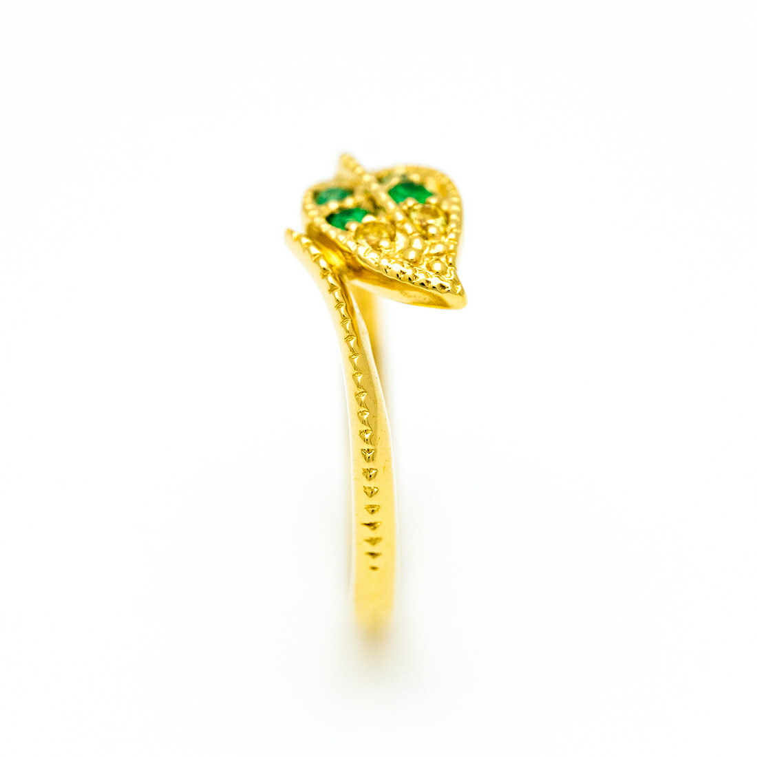 umu -アム- FINE JEWELRY STUIDIOグラデーション リーフモチーフ リング 「cimolo」rg1492_y.jpg