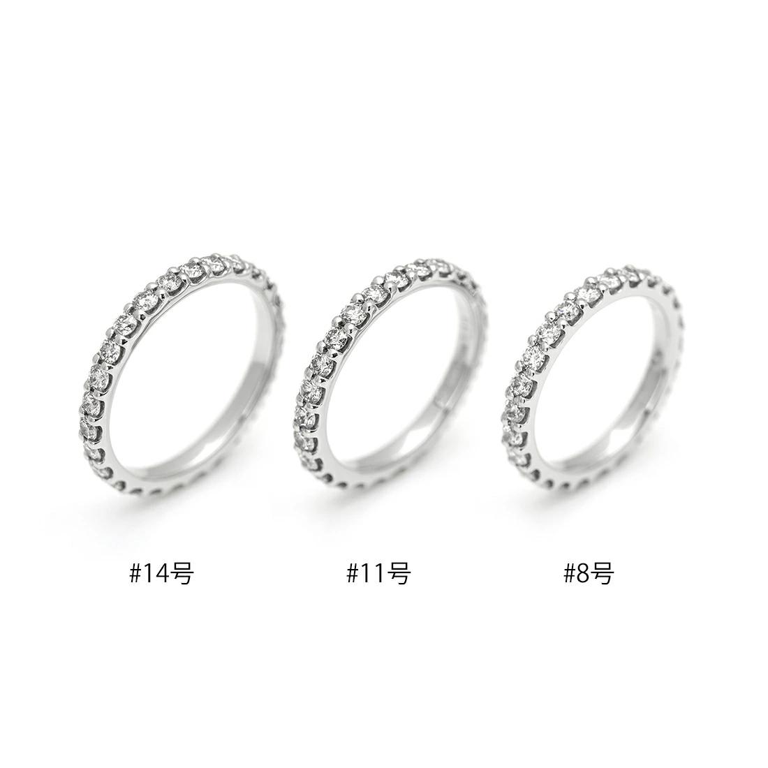 umu(アム) ダイヤモンド 1ct フルエタニティ リング PT950 ハード ダイヤモンド 1ct フルエタニティ リング[商品番号