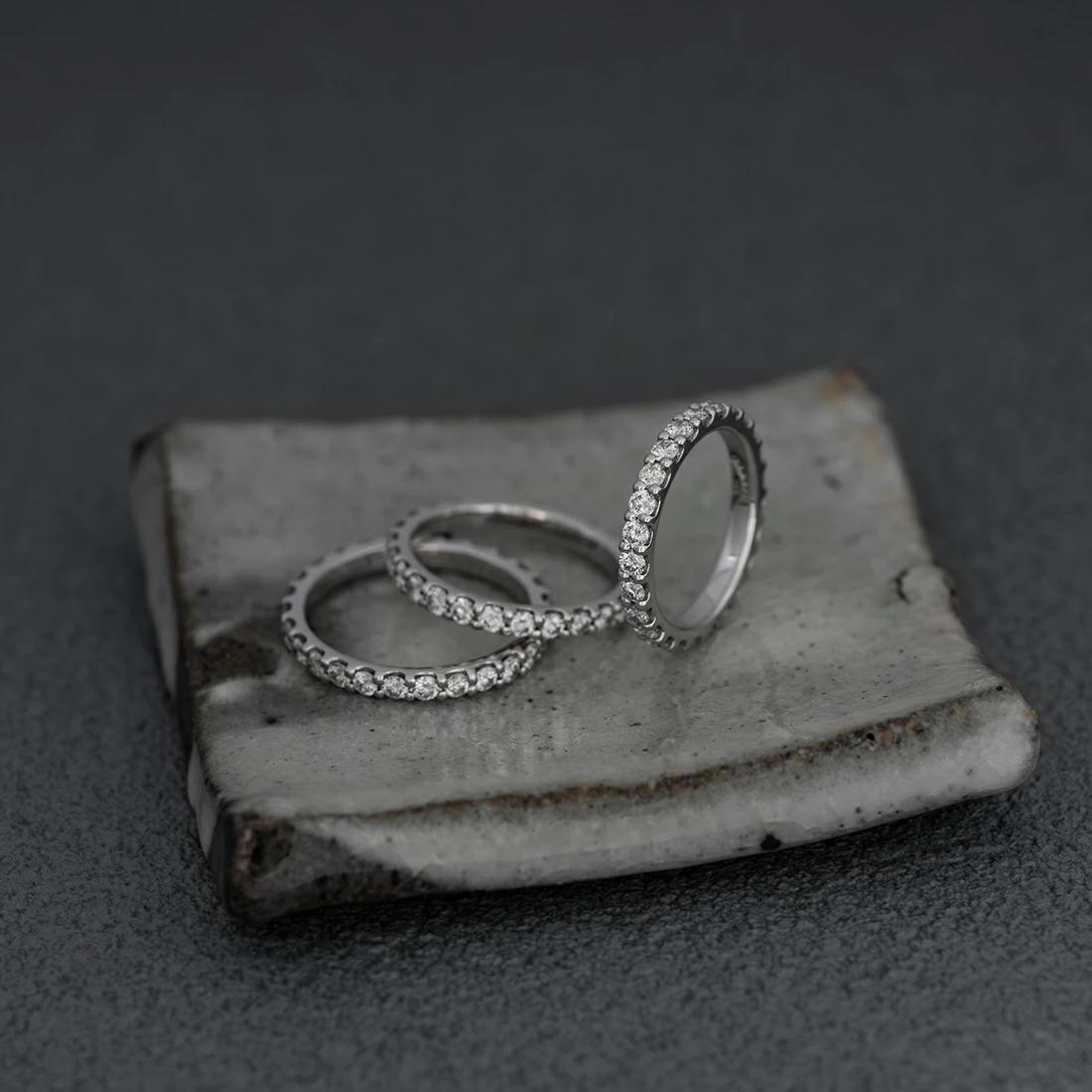 PT950 ハード ダイヤモンド 1ct フルエタニティ リング[商品番号