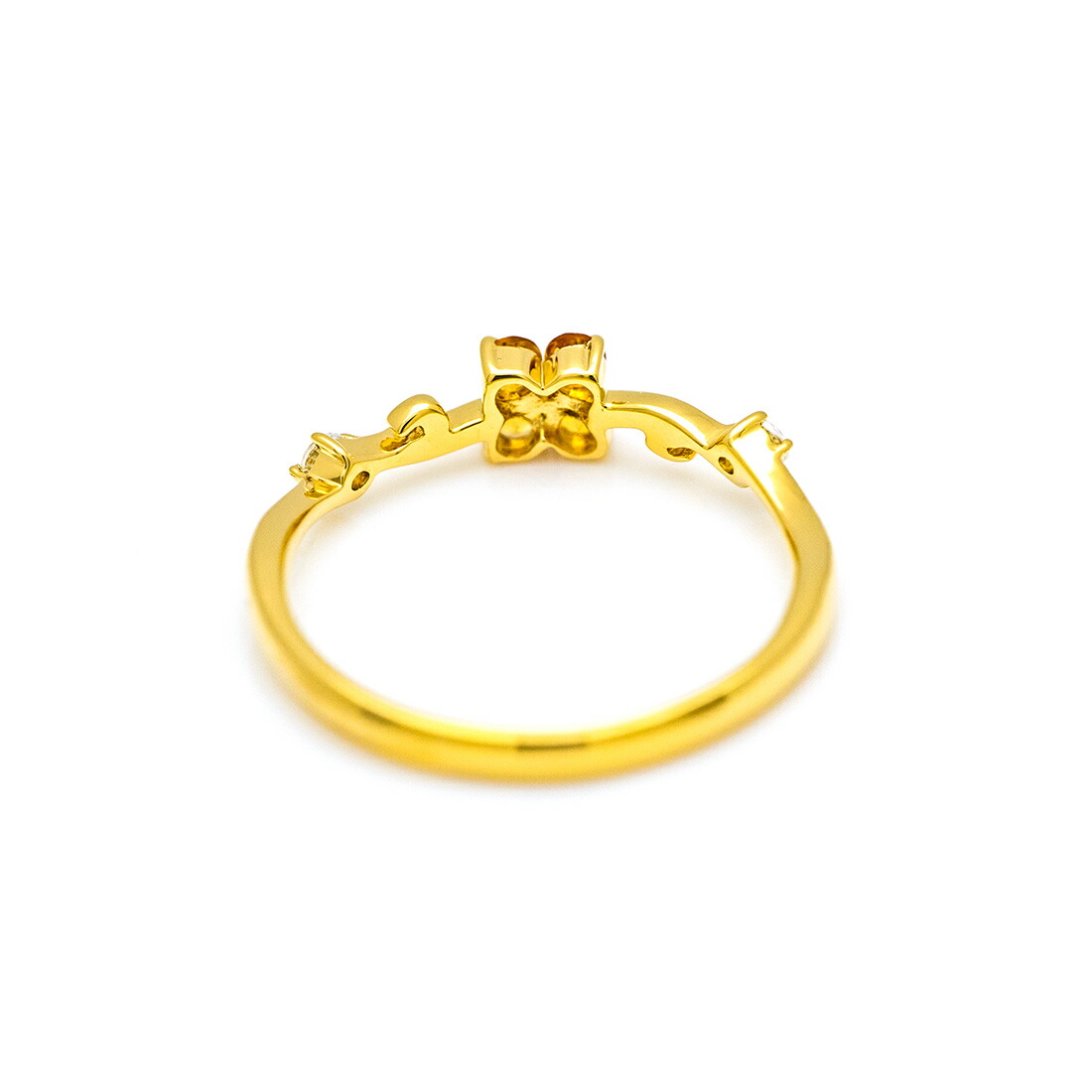 umu -アム- FINE JEWELRY STUIDIOシトリン ダイヤモンド フラワーモチーフ リングrg1504_u.jpg