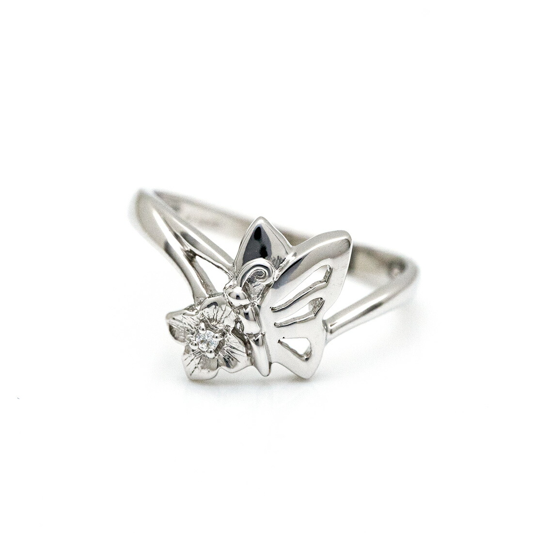 umu -アム- FINE JEWELRY STUIDIOダイヤモンド バタフライ＆フラワーモチーフ リングrg1505_m.jpg