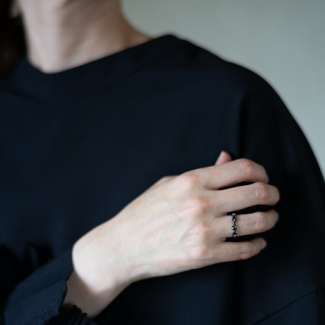 umu -アム- FINE JEWELRY STUIDIOブラックダイヤモンド ダイヤモンド リングrg1507_i3.jpg