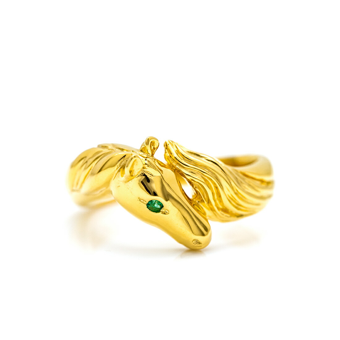umu -アム- FINE JEWELRY STUIDIOエメラルド ホースモチーフ リングrg1509_m.jpg