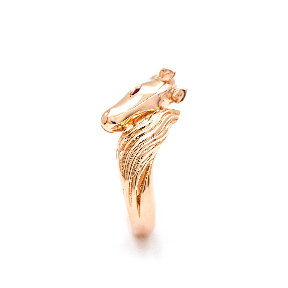 umu -アム- FINE JEWELRY STUIDIOルビー ホースモチーフ リングrg1510_y.jpg